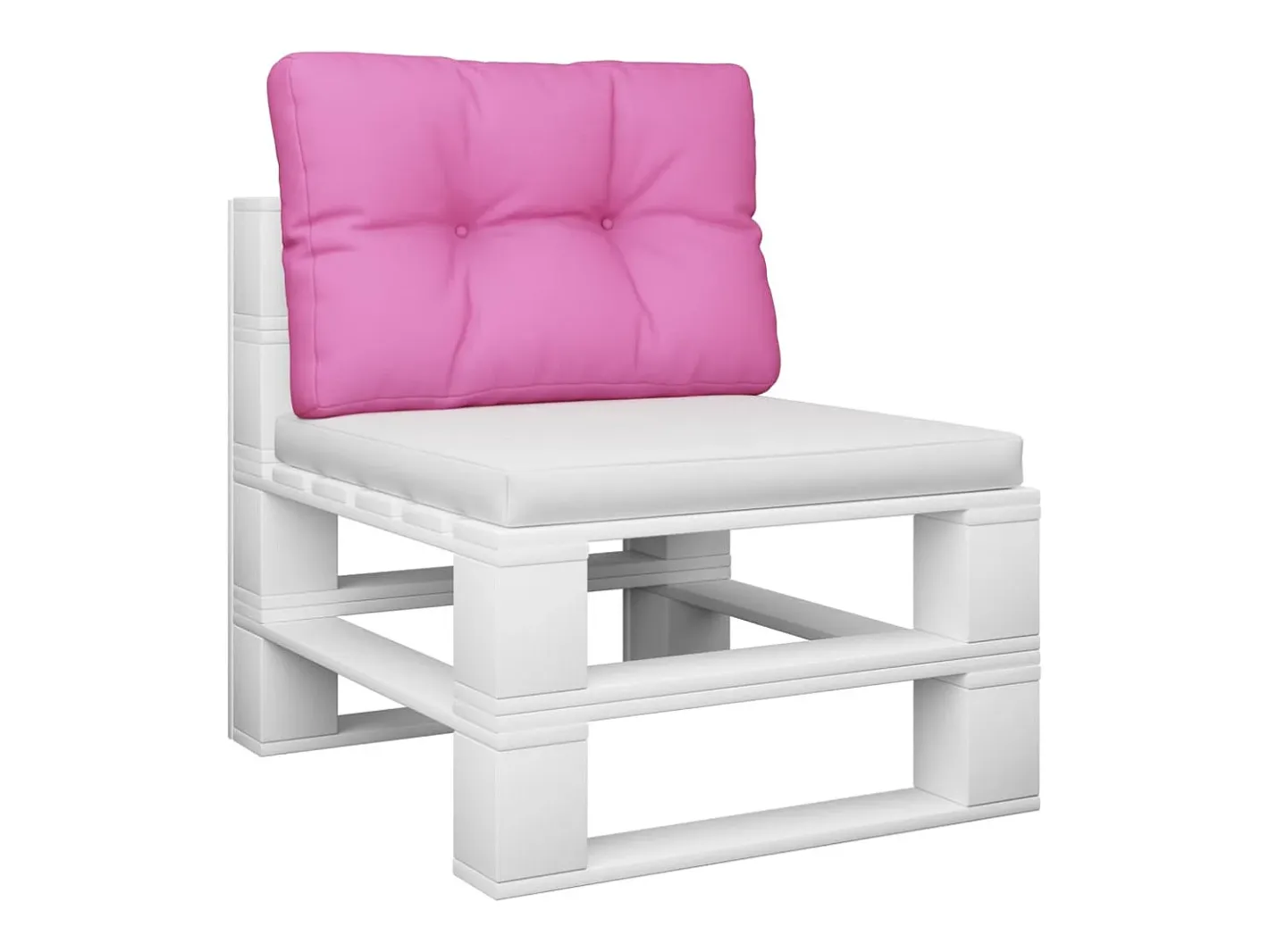 Clicnbuy Ropa De Casa-Cojín para sofá de palets tela 60x40x12 cm Rosa