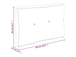 Clicnbuy Ropa De Casa-Cojín para sofá de palets tela 60x40x12 cm Rosa