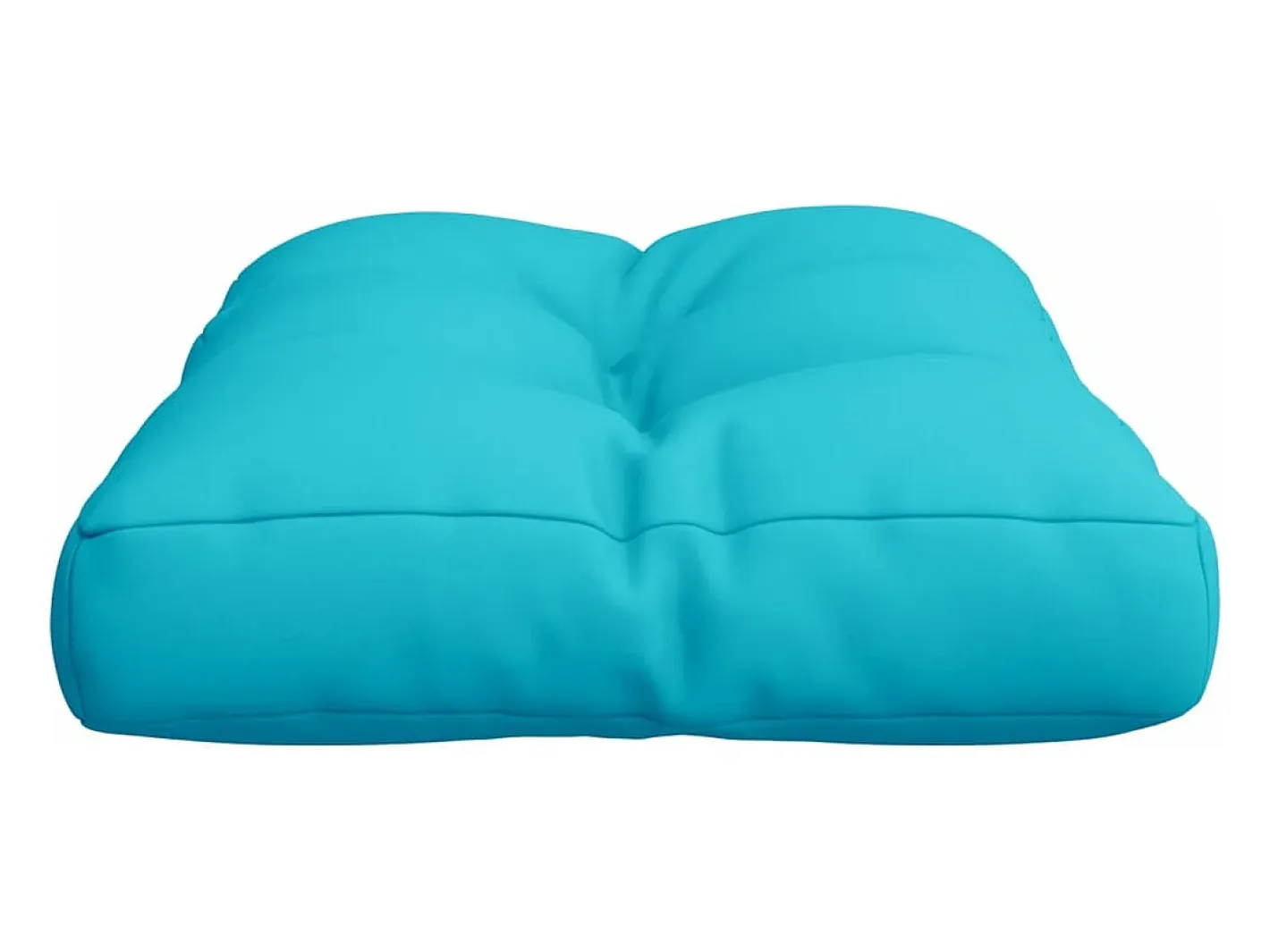 Clicnbuy Ropa De Casa-Cojín para sofá de palets tela turquesa 60x40x12 cm Azul turquesa