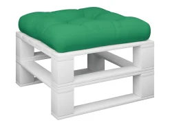 Clicnbuy Cojín para sofá de palets tela 60x60x12 cm Verde Outlet