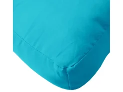 Discount Clicnbuy Cojín para sofá de palets tela turquesa 60x60x12 cm Azul turquesa
