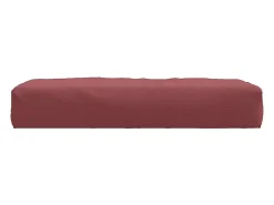 Clicnbuy Ropa De Casa-Cojín para sofá de palets tela tinto melange 60x60x10 cm Rojo