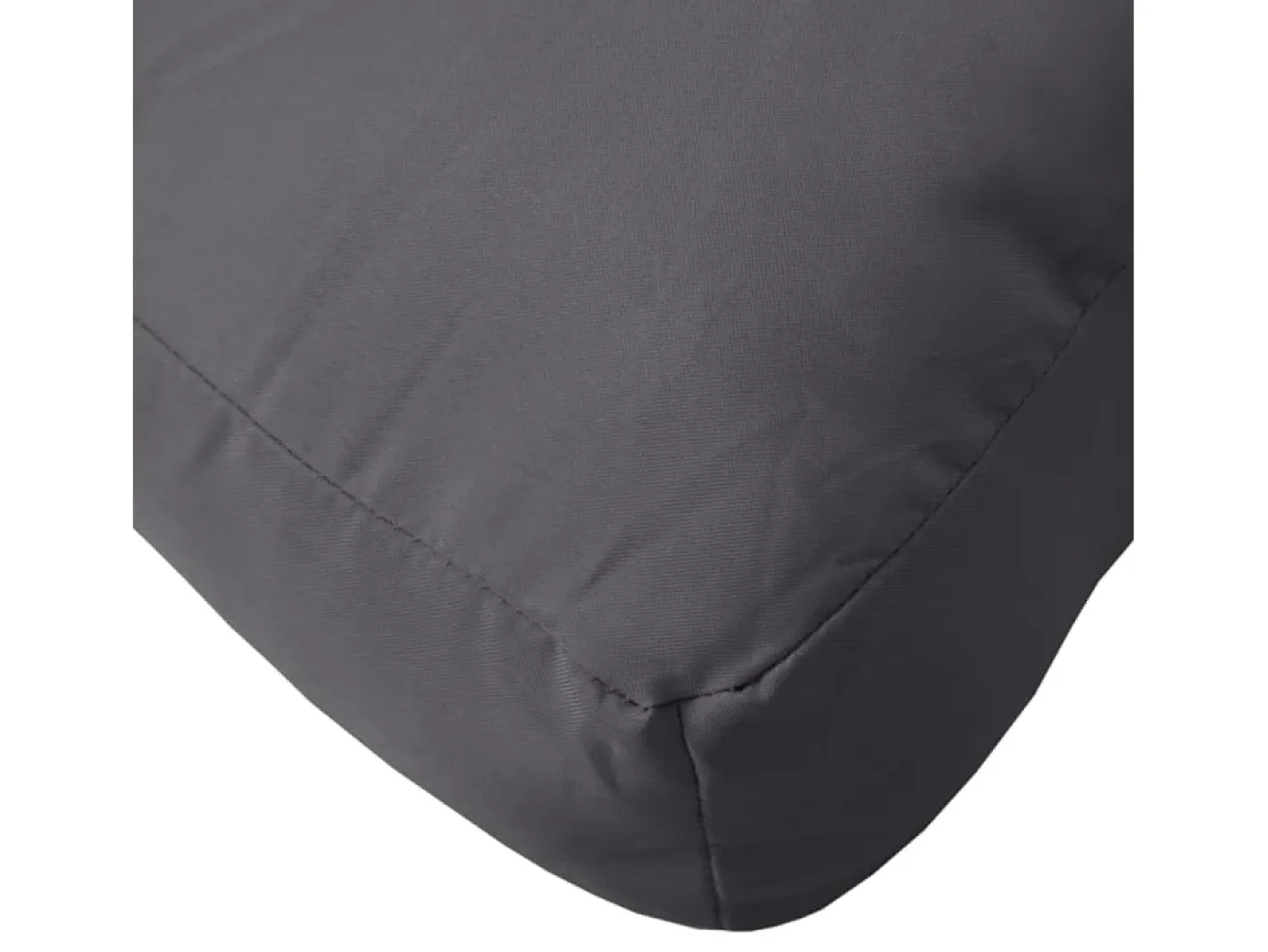 Clicnbuy Ropa De Casa-Cojín para sofá de palets tela 58x58x10 cm Gris antracita