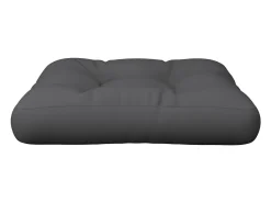 Clicnbuy Ropa De Casa-Cojín para sofá de palets tela 58x58x10 cm Gris antracita