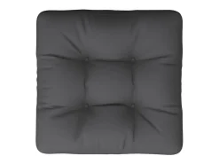 Clicnbuy Ropa De Casa-Cojín para sofá de palets tela 58x58x10 cm Gris antracita