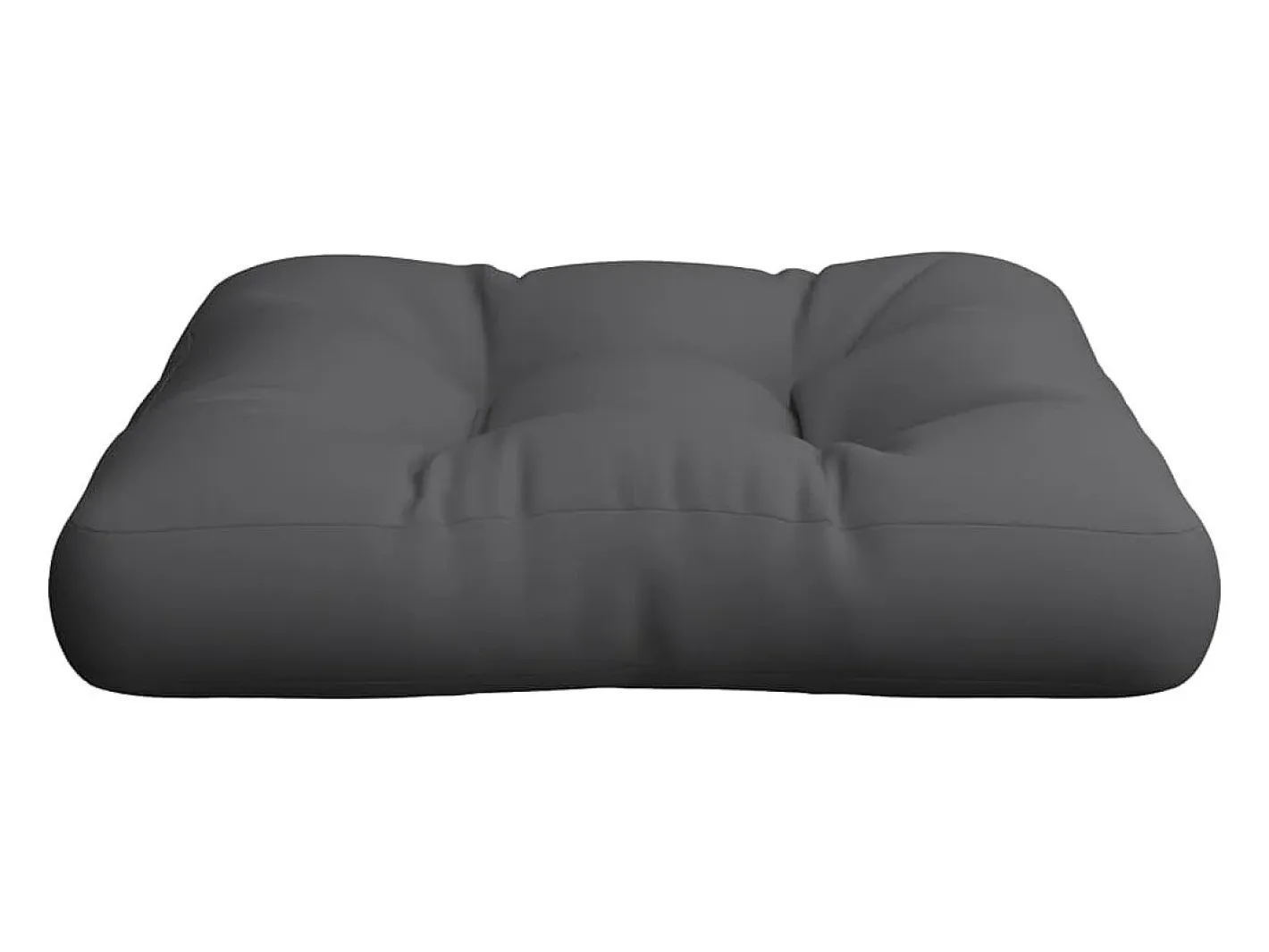 Clicnbuy Ropa De Casa-Cojín para sofá de palets tela 58x58x10 cm Gris antracita