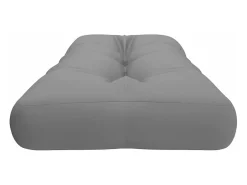Clicnbuy Ropa De Casa-Cojín para sofá de palets tela 120x40x12 cm Gris