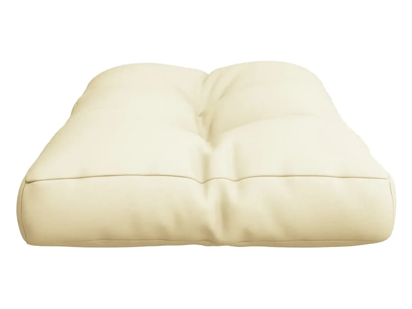 Clicnbuy Ropa De Casa-Cojín para sofá de palets tela 70x40x12 cm Crema