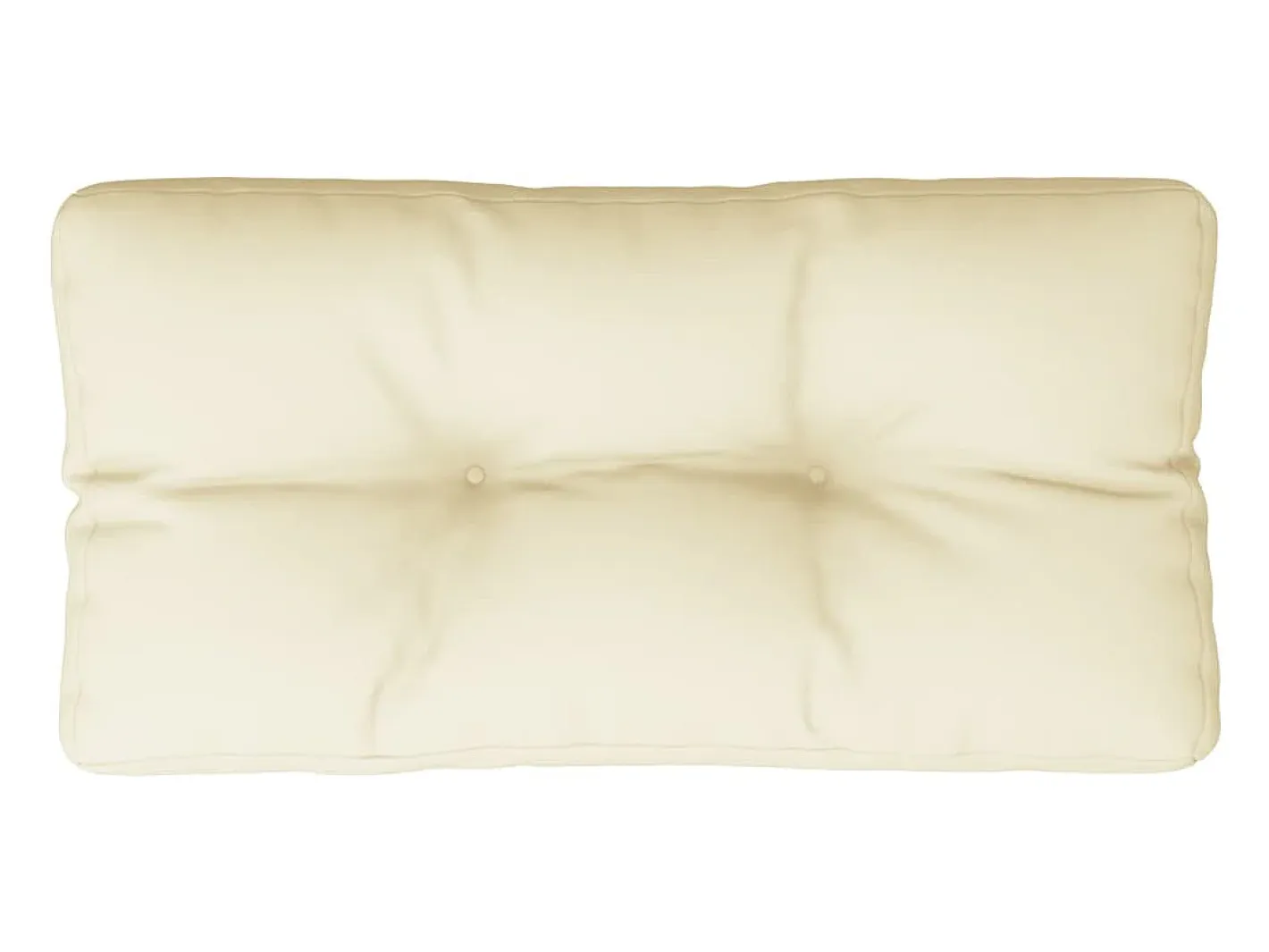Clicnbuy Ropa De Casa-Cojín para sofá de palets tela 70x40x12 cm Crema