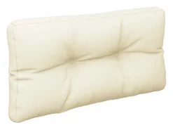 Clicnbuy Ropa De Casa-Cojín para sofá de palets tela 70x40x12 cm Crema