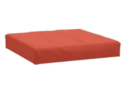 Clicnbuy Ropa De Casa-Cojín para sofá de palets tela melange 60x60x10 cm Rojo
