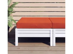 Clicnbuy Ropa De Casa-Cojín para sofá de palets tela melange 60x60x10 cm Rojo