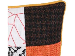 The Home Deco Factory Cojín Patchwork con funda extraíble 40x40 cm Multicolor