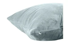 Ropa De Casa-Cojín rectangular de terciopelo azul glaciar 50x30 cm - NAURU - SACASA Azul celeste