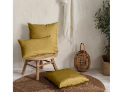Ropa De Casa-Cojín rectangular 30x50cm terciopelo verde anís NAURU - SACASA Verde claro