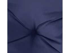 Clicnbuy Ropa De Casa-Cojín redondo de tela Oxford marino Ø 60x11 cm Azul
