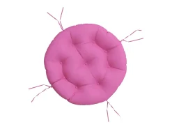 Cojín redondo tela Oxford Ø 60x11 cm ES525575 Rosa New