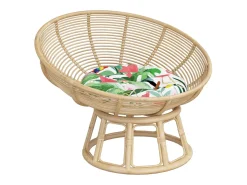 Cojín redondo tela Oxford Ø 60x11 cm ES183639 Multicolor