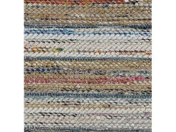 Hot Cojín yute algodón, poliéster y yute 45x45 cm Multicolor