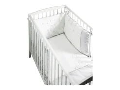 Best Sauthon Colcha blanca de algodón para cuna Gris