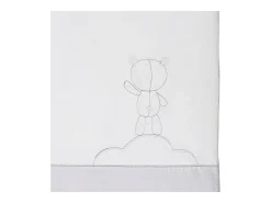Best Sauthon Colcha blanca de algodón para cuna Gris