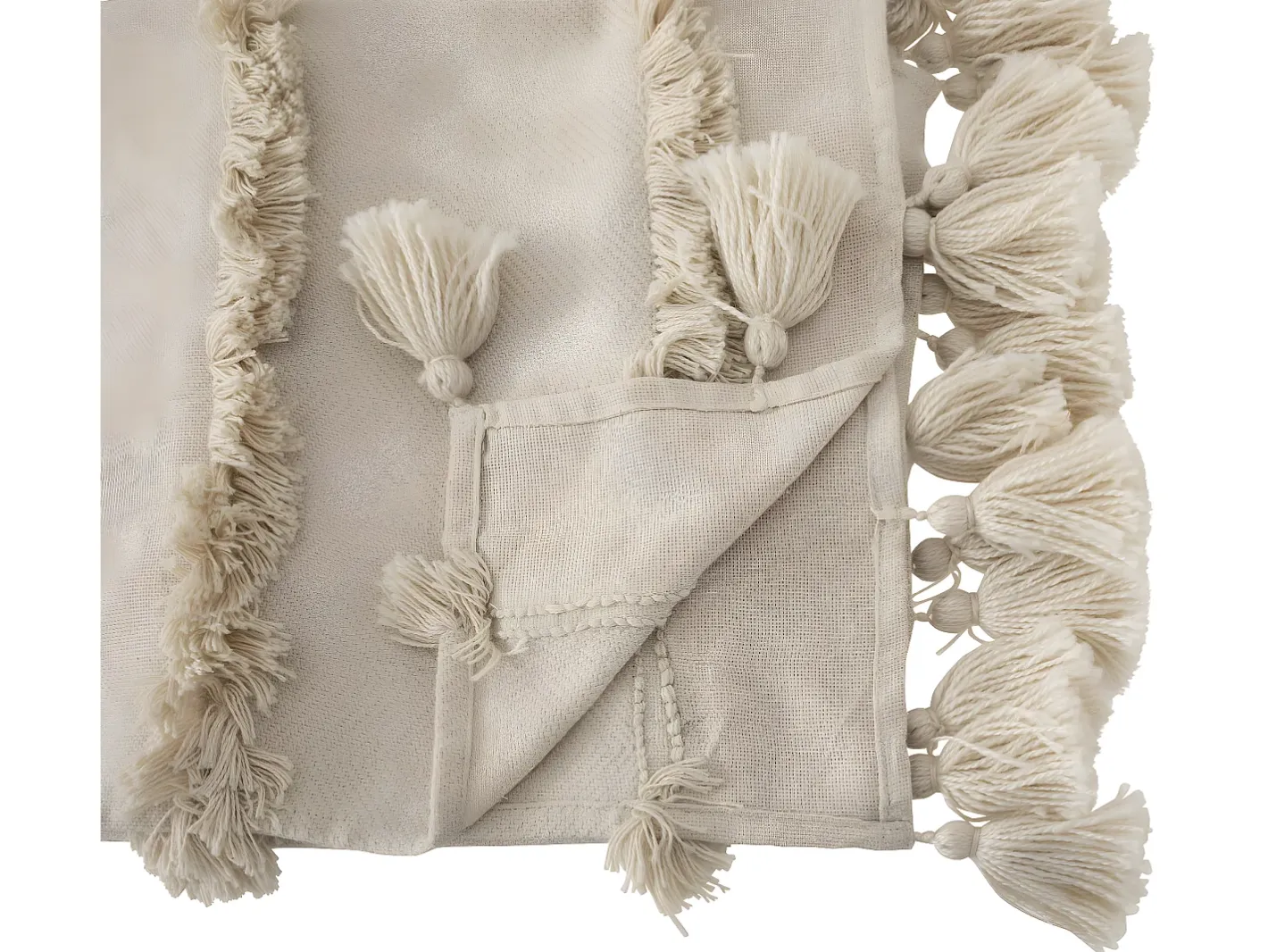 Sale Atmosphera Colcha de estilo bohemio 130 x 180 cm Beige