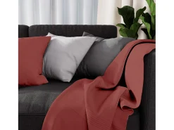 Sale Soleil d'ocre Colcha 180x220 cm ADELE Azul Ladrillo Rojo