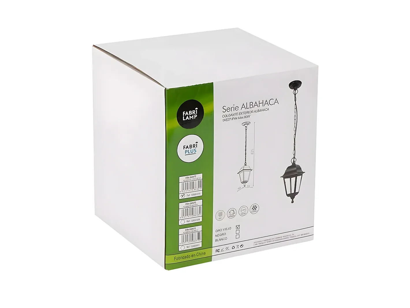 Online AKUNADECOR Colgante De Exterior Con Acabado En Modelo Albahaca Negro