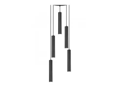 Plafón-Colgante 8 luces modelo Antia acabado , 36cm(alto) 55cm(ancho) 55cm(fondo) Negro