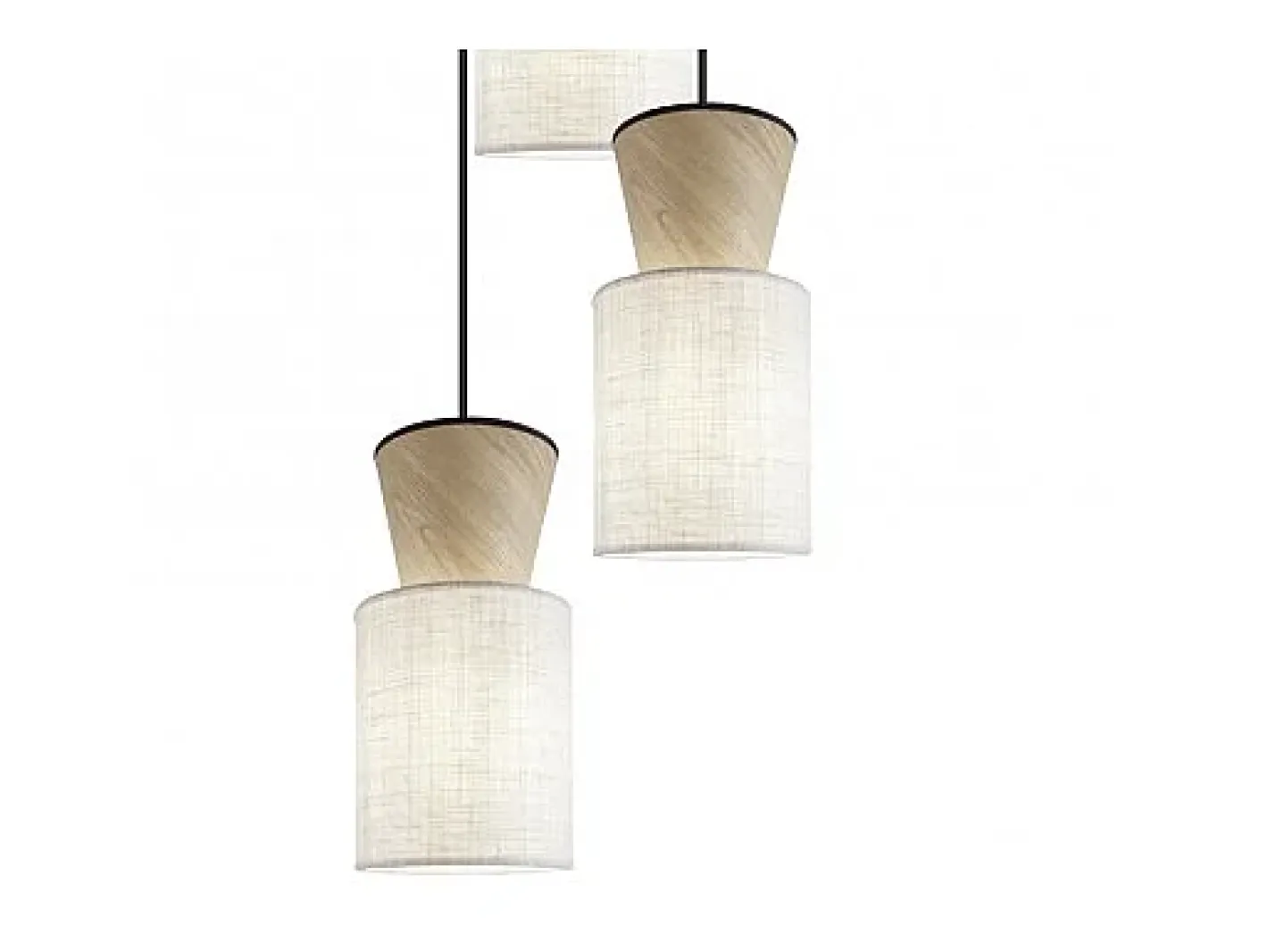 Colgante 5 luces modelo Aosta acabado /madera, 30cm(alto) 40cm(ancho) 40cm(fondo) Beige Best