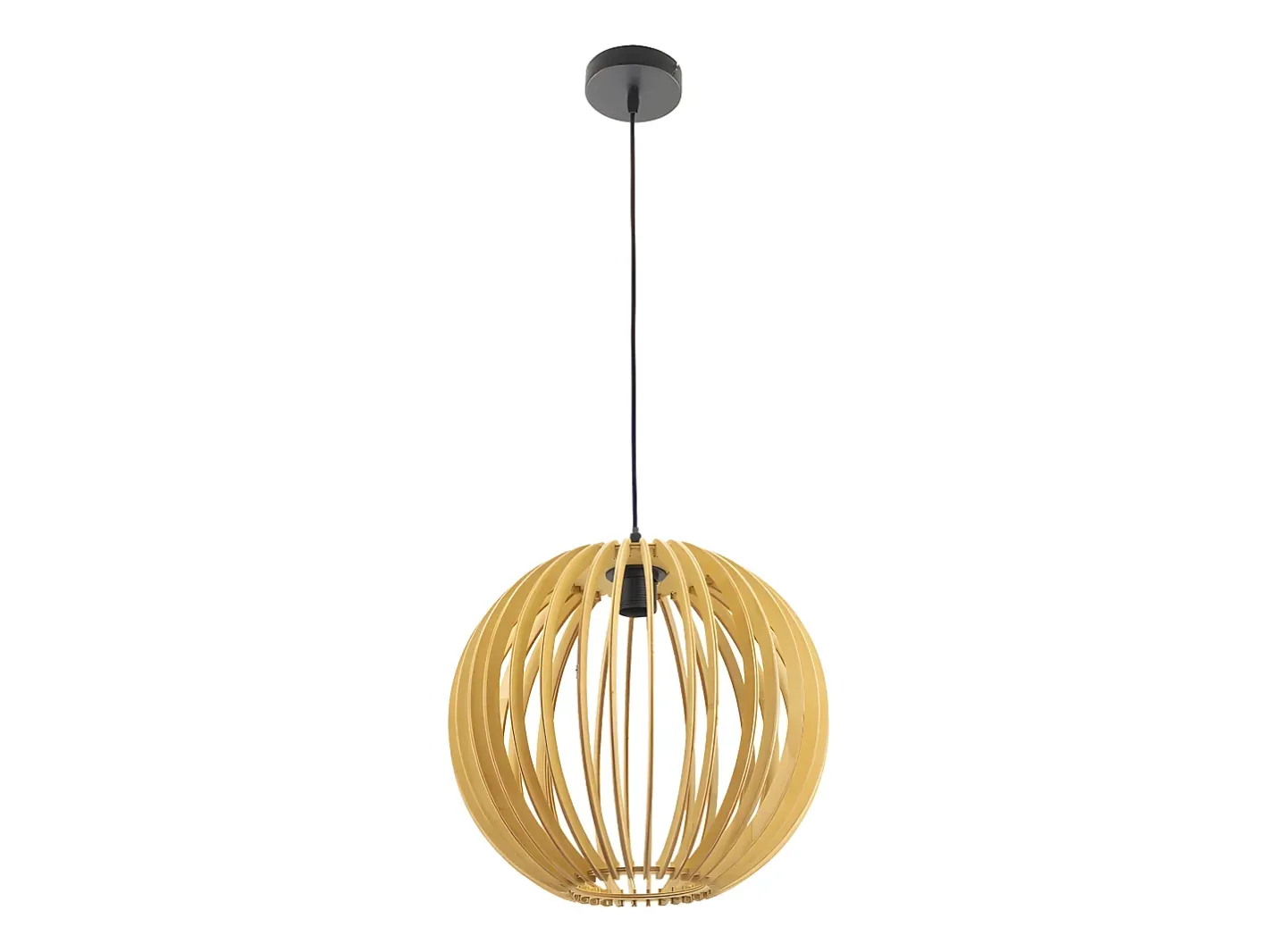 AKUNADECOR Lámpara Suspendida-Colgante Bola Modelo Bubinga Natural Beige