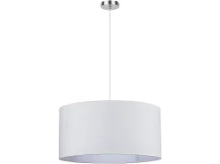 Hot AKUNADECOR Colgante Chanza En Cromo Con Pantalla Blanca Blanco