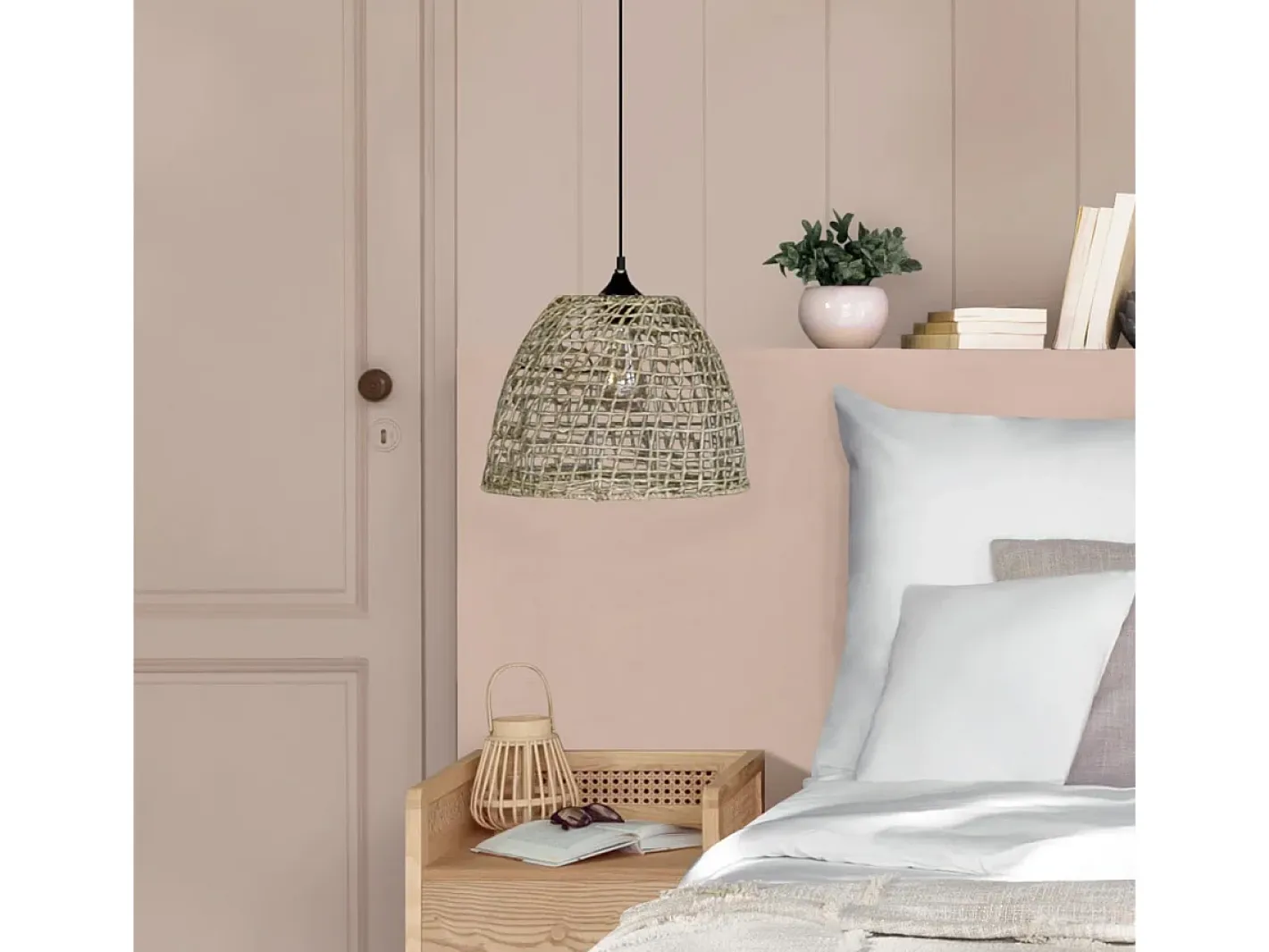 New Atmosphera Colgante cónico Jada Beige