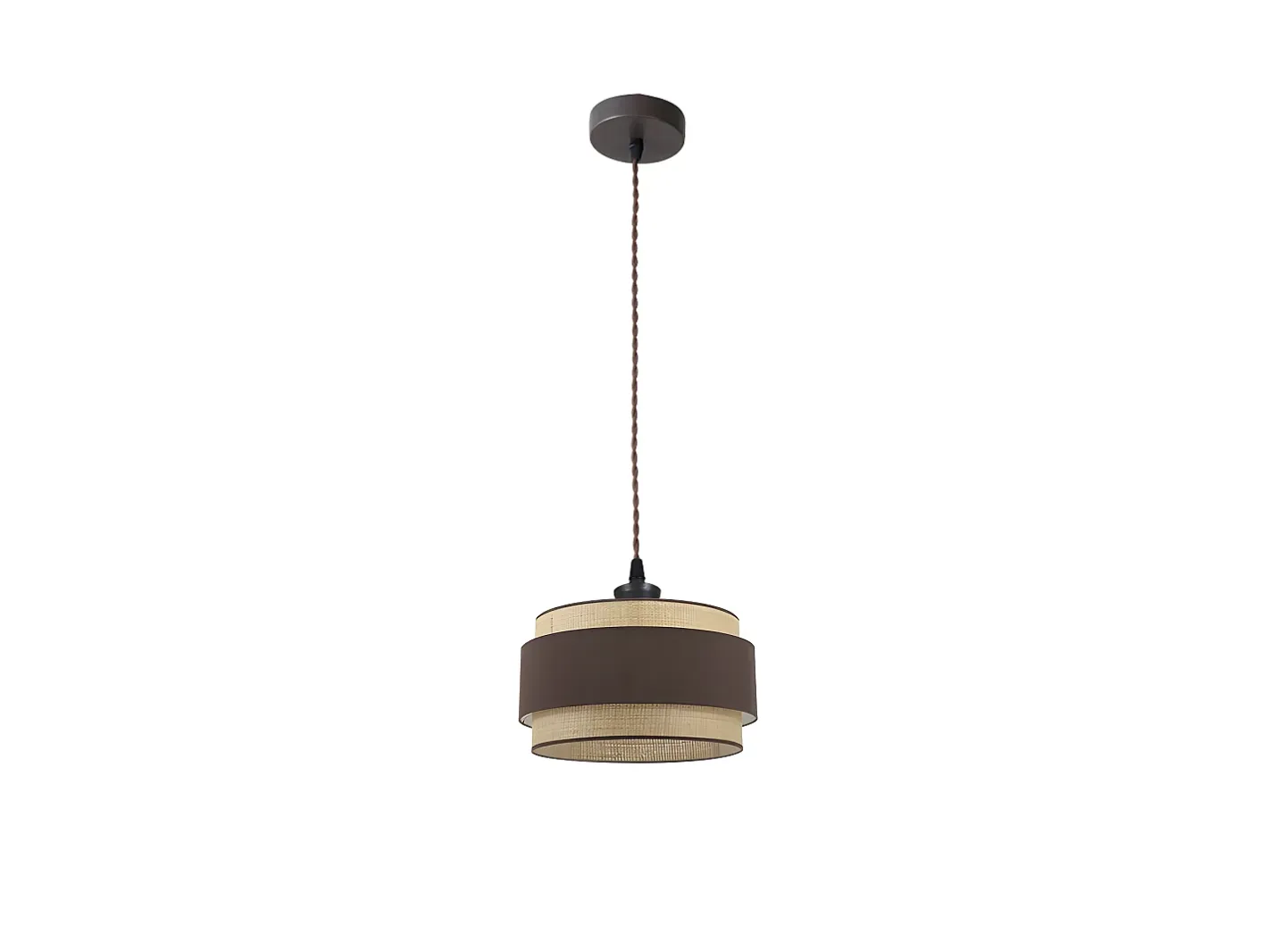 Sale AKUNADECOR Colgante Color Marron/natural Modelo Kandy Marru00f3n