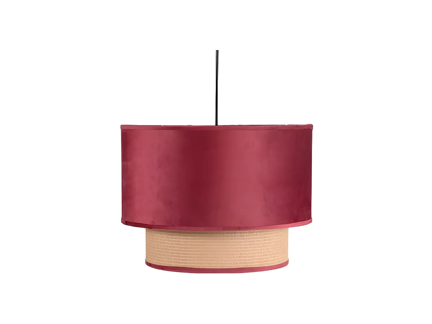AKUNADECOR Colgante De 2 Pantallas Nerva Vino De 40 Cm Rojo New