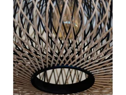AKUNADECOR Lámpara Suspendida-Colgante De Bambú Natural Modelo Bamboo Beige