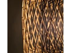 AKUNADECOR Colgante De Formato Redondo Modelo Bamboo De Bambú Beige Sale