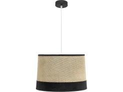 Discount AKUNADECOR Colgante De Techo Modelo Tietar De Saco Y Detalle Negro Beige