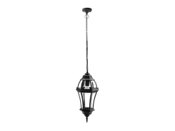AKUNADECOR Iluminación Exterior-Colgante Exterior Aluminio Becrux Acabado Ip44 Negro