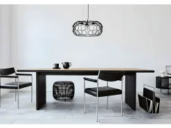 AKUNADECOR Colgante Grande De 3 Luces Modelo Peregrino Con Tulipas Esfericas Negro Best