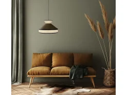 Discount AKUNADECOR Colgante Marron Con Ribete En Negro Modelo Fabrizio Marru00f3n