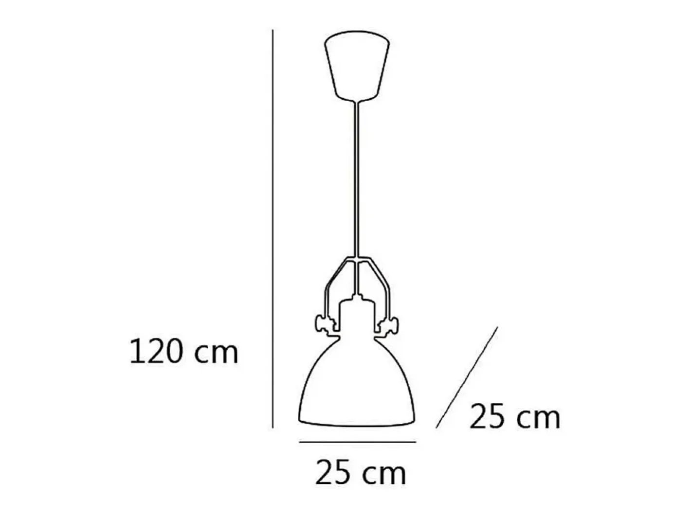 Discount Colgante modelo Aliso acabado 120 cm(alto)25 cm(ancho)25 cm(largo) Gris