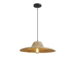 Lámpara Suspendida-Colgante modelo Bruno acabado natural 25 cm(alto)53 cm(ancho)53 cm(largo) Marru00f3n