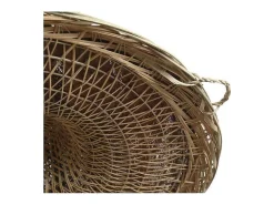Lámpara Suspendida-Colgante modelo Bruno acabado natural 25 cm(alto)53 cm(ancho)53 cm(largo) Marru00f3n