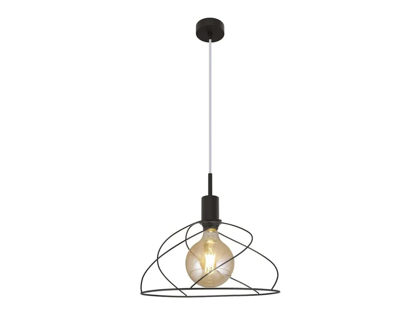 Lámpara Suspendida-Colgante modelo Farrel acabado 25 cm(alto) 35 cm(ancho) 35 cm (fondo) Negro
