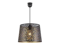 Lámpara Suspendida-Colgante modelo Gael acabado negro/oro 37 cm(alto) 35cm(ancho) 35cm(fondo) Amarillo