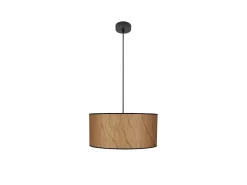 New AKUNADECOR Colgante Modelo Papiro 1luz Pergamino/ Regulable Negro