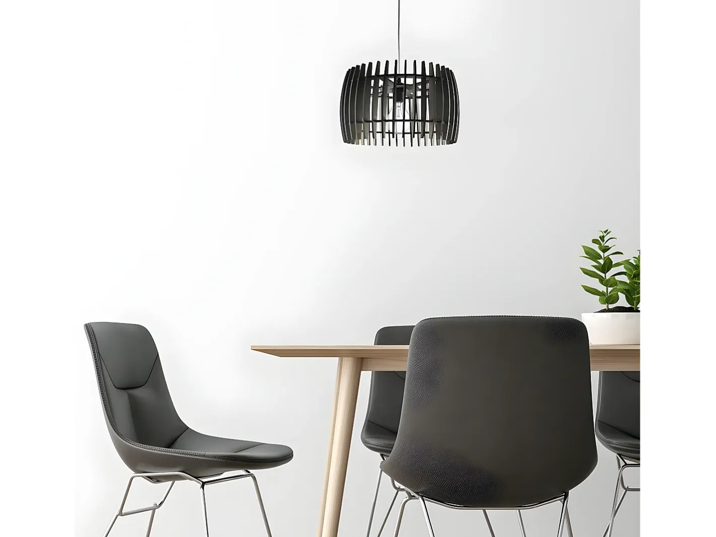 AKUNADECOR Colgante Poplar Marron Cafe De 1 Luz Marru00f3n New