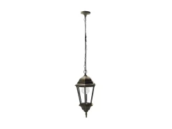 AKUNADECOR Iluminación Exterior-Colgante Regulus De Aluminio En Ip44 Negro