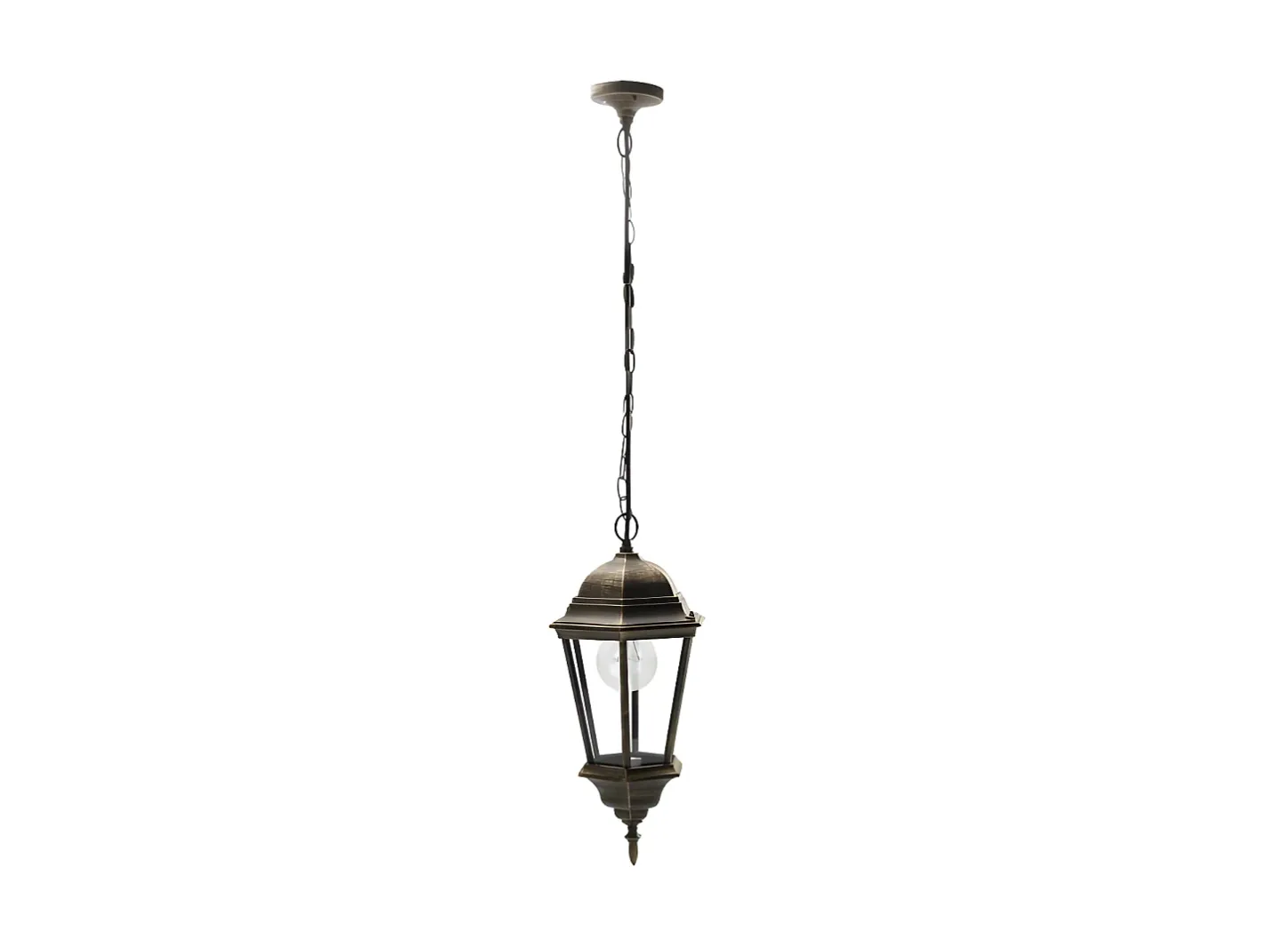 AKUNADECOR Iluminación Exterior-Colgante Regulus De Aluminio En Ip44 Negro